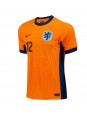 Niederlande Jeremie Frimpong #12 Heimtrikot EM 2024 Kurzarm